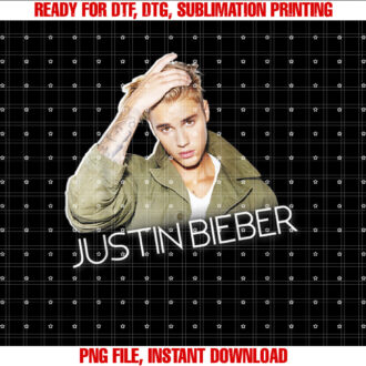 Justin Bieber Official Cut Out Jacket T-shirt, Sublimation Design, Digital Download