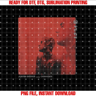 Justin Bieber Red T-shirt, Sublimation Design, Digital Download