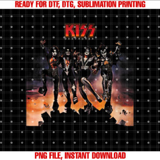 Kiss 1976 Destroyer T-shirt, Sublimation Design, Digital Download