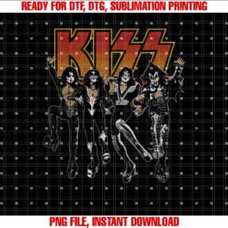 Kiss Destroyer Cartoon T-shirt, Sublimation Design, Digital Download