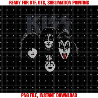Kiss Fab Four T-shirt, Sublimation Design, Digital Download