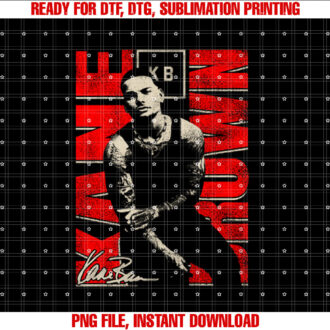 Kane Brown Kb Signature Distressed T-shirt, Sublimation Design, Digital Download