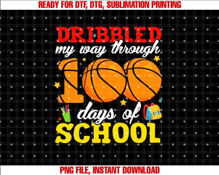 Kids 100th Day of School Boys Basketball 100 Days of School T-shirt