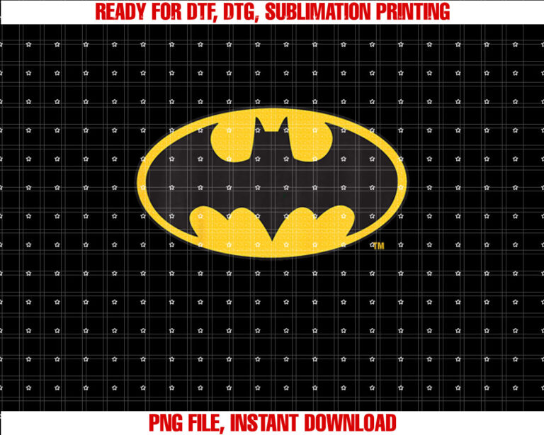 Kids Dc Kids Batman Classic T-shirt, Sublimation Design, Digital Download