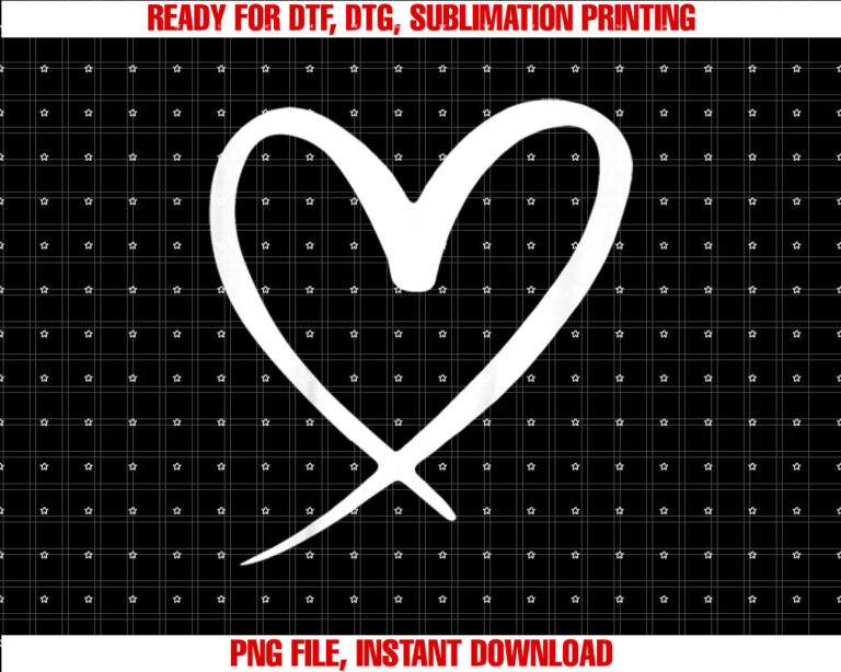 Kids Girls Valentines Day Heart Print Love for Toddler and Baby T-shirt, Sublimation Design, Digital Download