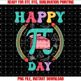 Kids Happy Pi Day Teacher Pi Day Lover Pi Day Men Women T-shirt, Sublimation Design, Digital Download