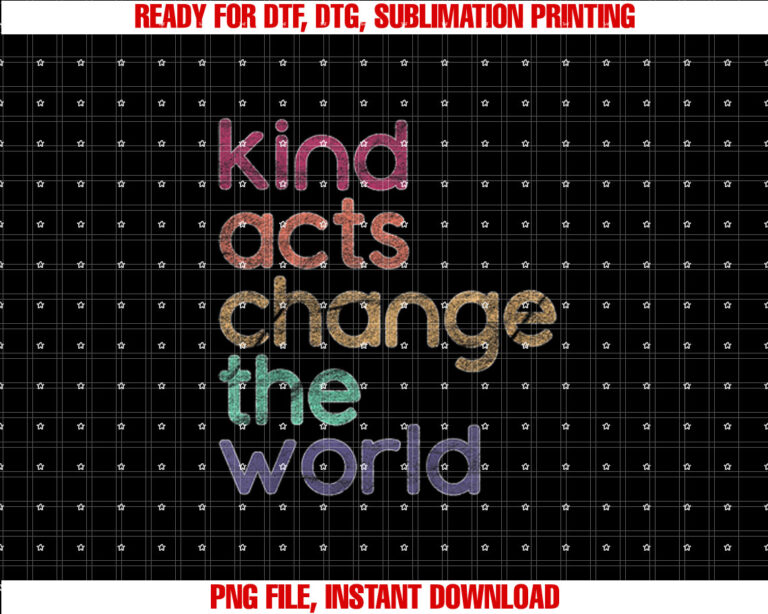 Kids Kindness for Toddlers Kids Change the World Rainbow T-shirt, Sublimation Design, Digital Download