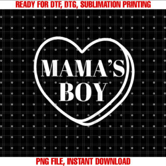 Kids Mamas Boy Toddler Heart Valentines Day Baby Funny Valentine T-shirt, Sublimation Design, Digital Download
