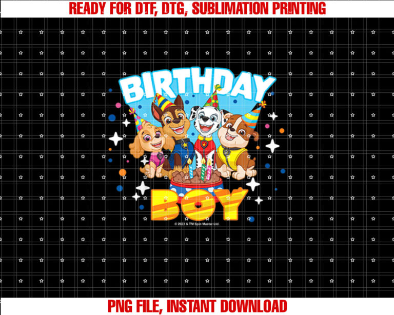 Kids Paw Patrol Birthday Boy Friendly Group Celebration T-shirt
