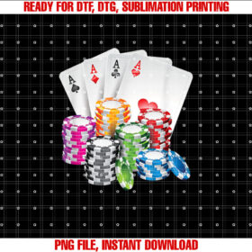 King Poker King Lady Card Casino Chip Gambling Casino T-shirt, Sublimation Design, Digital Download