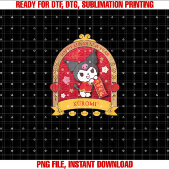 Kuromi Lunar New Year T-shirt, Sublimation Design, Digital Download