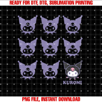 Kuromi Real T-shirt, Sublimation Design, Digital Download