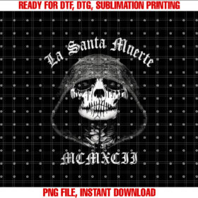 La Santa Muerte S Dead Sugar Skull for Men Women T-shirt, Sublimation Design, Digital Download