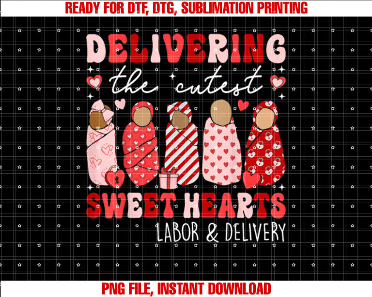 Labor and Delivery Nurse Valentines Day Ld Nurse T-shirt, Sublimation Design, Digital Download