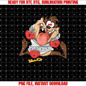 Looney Tunes Taz T-shirt, Sublimation Design, Digital Download