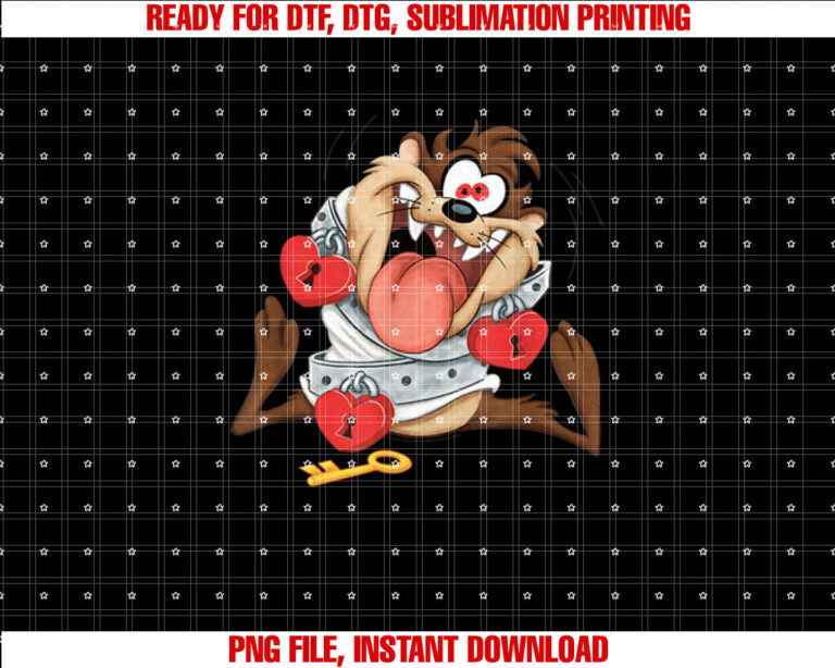 Looney Tunes Taz T-shirt, Sublimation Design, Digital Download