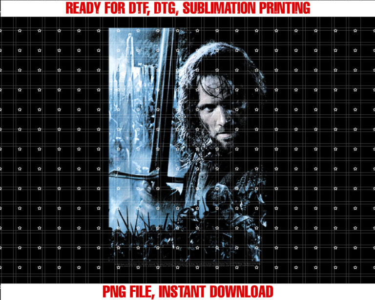 Lord of the Rings Aragorn T-shirt, Sublimation Design, Digital Download