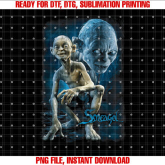 Lord of the Rings Smeagol T-shirt, Sublimation Design, Digital Download