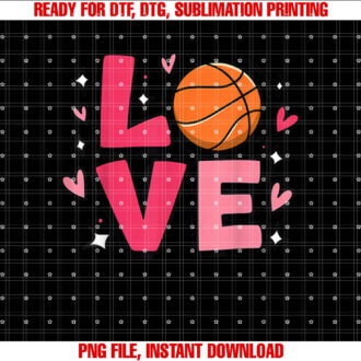 Love Basketball Player Cute Youth Teen Girls Womens Sports T-shirt, Sublimation Design, Digital Download