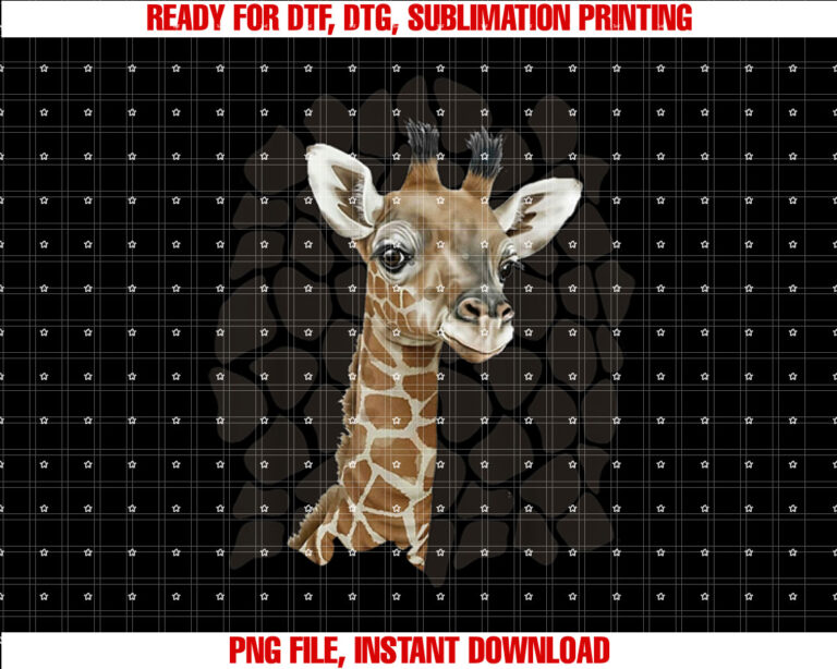 Love Giraffes Women Giraffe Lovers for Kids and Girls T-shirt, Sublimation Design, Digital Download