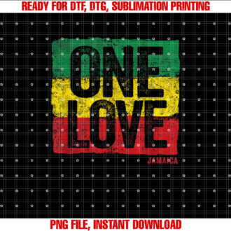 Love Jamaica Reggae Vintage Womens Mens Jamaican Souvenir T-shirt, Sublimation Design, Digital Download