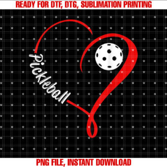 Love Pickleball T-shirt, Sublimation Design, Digital Download