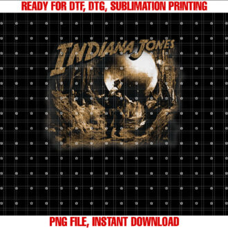 Lucasfilm Indiana Jones Raiders of the Lost Ark Boulder Run T-shirt, Sublimation Design, Digital Download