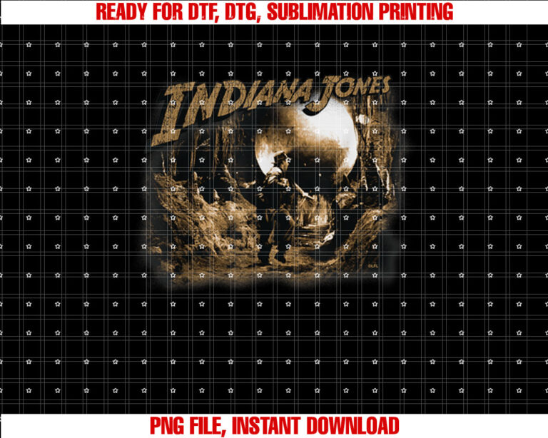 Lucasfilm Indiana Jones Raiders of the Lost Ark Boulder Run T-shirt, Sublimation Design, Digital Download