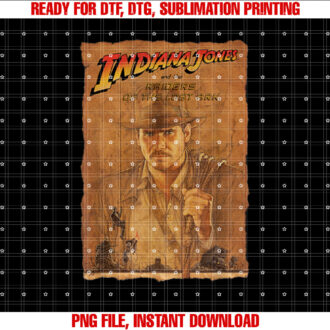Lucasfilm Indiana Jones Raiders of the Lost Ark Art T-shirt, Sublimation Design, Digital Download
