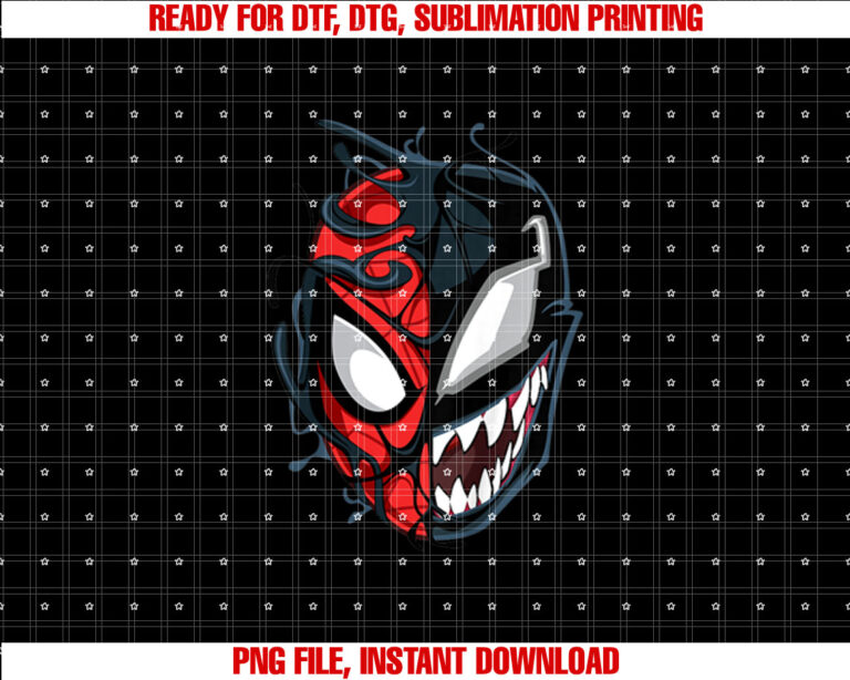 Marvel SpiderMan Classic Venom Peter Parker Split Mask T-shirt