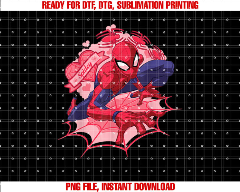 Marvel SpiderMan Hearts Valentines Day T-shirt