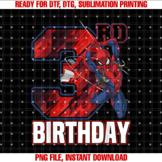 Marvel SpiderMan Web Swing 3rd Birthday T-shirt