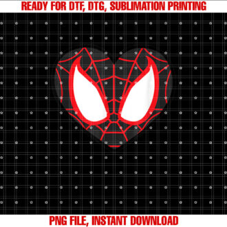 Marvel Ultimate SpiderMan Miles Morales Heart Mask T-shirt