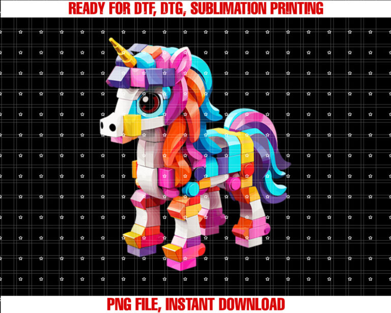 Master Builder Bricks Blocks Play Toys Unicorn T-shirt