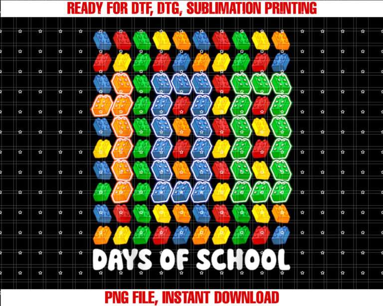 Master Builder Funny Building Blocks 100 Days of School Kids T-shirt