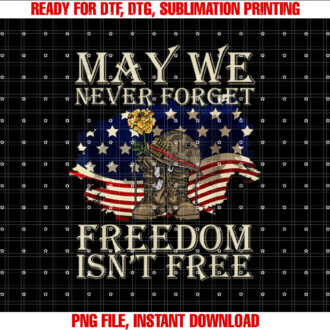 May We Never Forget Freedom Isnt Free Veterans Day T-shirt