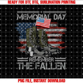 Memorial Day Remember The Fallen Veteran Military Vintage T-shirt