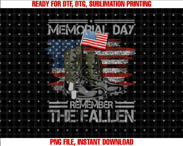 Memorial Day Remember The Fallen Veteran Military Vintage T-shirt