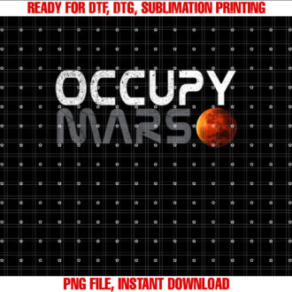 Men Women Kids Retro Vintage Occupy Mars Space Explorer T-shirt