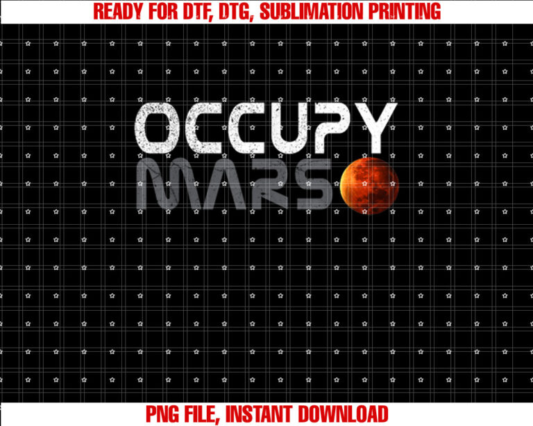 Men Women Kids Retro Vintage Occupy Mars Space Explorer T-shirt