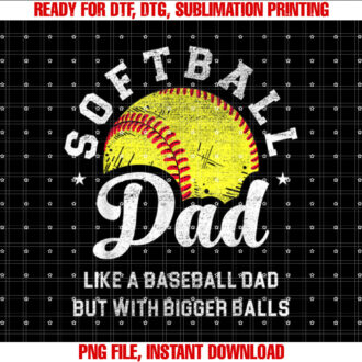 Mens Funny Softball Dad Like Baseball But With Bigger Balls T-shirt