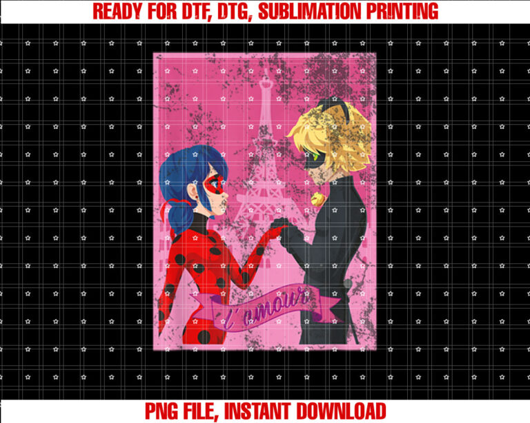 Miraculous Ladybug Vintage Collection Paris Love T-shirt