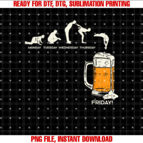 Monday To Friday Beer Funny Work Week Drinking Team Gift T-shirt