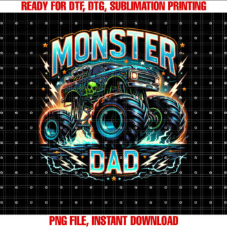 Monster Truck Vintage Dad of the Birthday Boy Monster Truck T-shirt