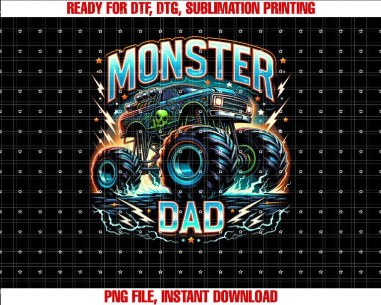 Monster Truck Vintage Dad of the Birthday Boy Monster Truck T-shirt