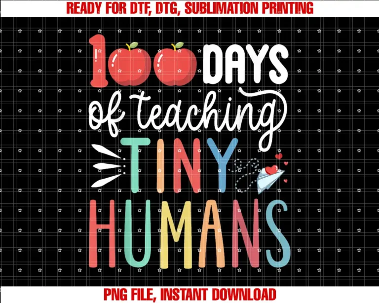 100 Days Of Teaching Tiny Humans Funny 100th Day100 Days Of School Kindergarten Preschool Pre K Teacher T-shirt