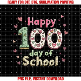 100 Days of School With Valentines Style Tees100 Days of School Women Teacher Valentines Day Loving Heart T-shirt