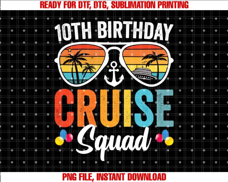 10th Birthday Cruise Squad Family Apparels10th Birthday Cruise Squad Gifts 2025 Matching Party Family T-shirt