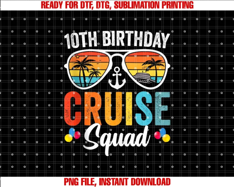 10th Birthday Cruise Squad Family Apparels10th Birthday Cruise Squad Gifts 2025 Matching Party Family T-shirt