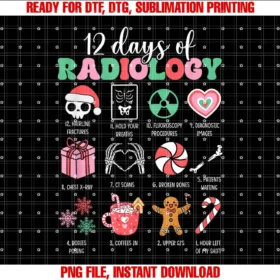 12 Days Of Radiology X ray Christmas LoverVintage Christmas 12 Days Of Radiology X ray Funny Christmas T-shirt